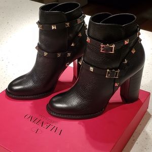 Valentino Rockstud Booties Size: 6.5 US Color: Black
